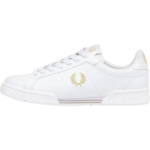 Thick Silhouette Leather Sneakers , male, Sizes: 8 UK - Fred Perry - Modalova