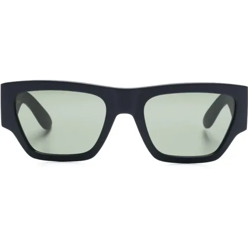 Navy Square Sunglasses , male, Sizes: ONE SIZE - alexander mcqueen - Modalova