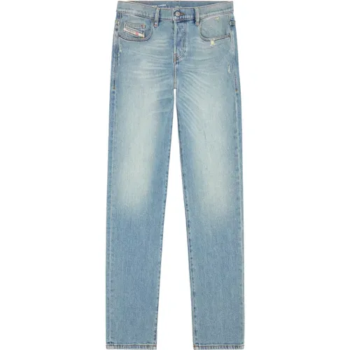 Klassische Gerades Jeans Blau Waschung , Herren, Größe: W31 L34 - Diesel - Modalova