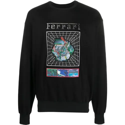 Sweatshirts , Herren, Größe: S - Ferrari - Modalova