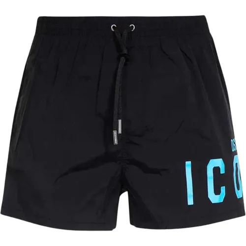 Icon Collection Elastic Boxer Swimwear - , male, Sizes: XS, XL, M - Dsquared2 - Modalova