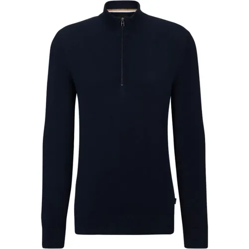 Sweater with Zip Neck , male, Sizes: M, XL, 2XL - Hugo Boss - Modalova
