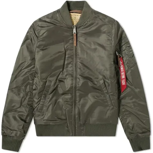 Vintage Fit Flight Jacket Grey , male, Sizes: M - alpha industries - Modalova