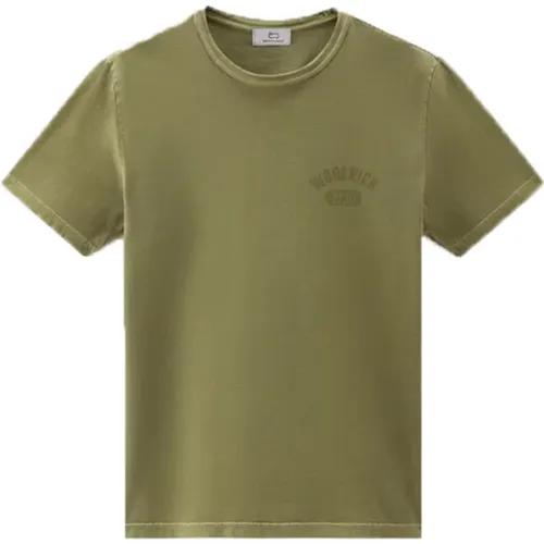 T-Shirts , Herren, Größe: XL - Woolrich - Modalova