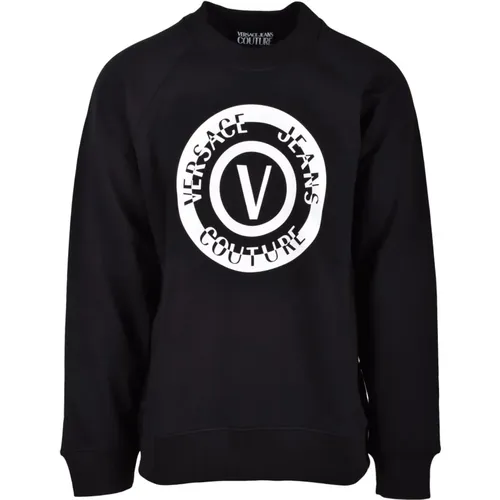 Baumwoll-Sweatshirt , Herren, Größe: L - Versace Jeans Couture - Modalova