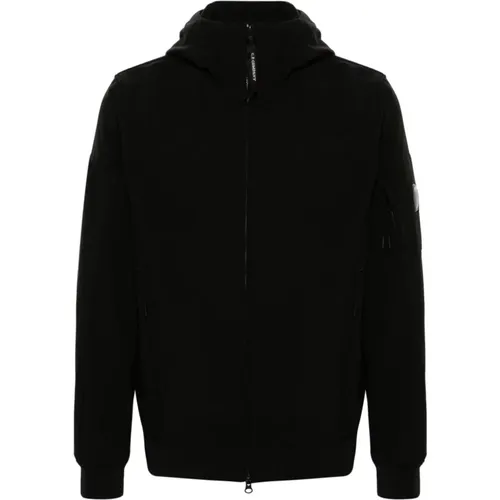 Lens Detail Hooded Coat , male, Sizes: M, L, S - C.P. Company - Modalova