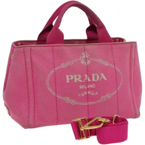 Pre-owned Canvas handbags , female, Sizes: ONE SIZE - Prada Vintage - Modalova