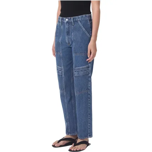 Straight Jeans , female, Sizes: W29, W26, W28 - Agolde - Modalova
