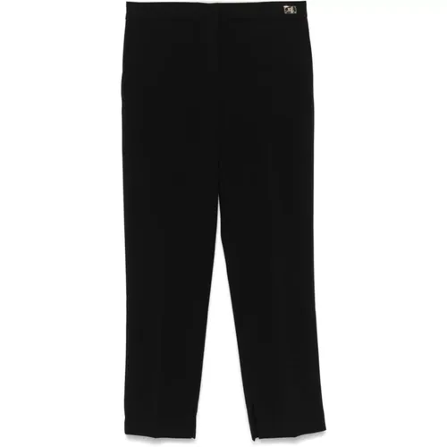 Schwarze Hose Aw24 Damenbekleidung , Damen, Größe: XL - Elisabetta Franchi - Modalova