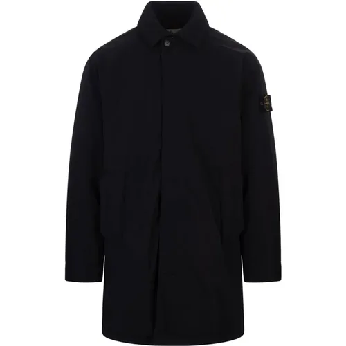 Micro Twill Car Coat , male, Sizes: 2XL, M, S, XL, L - Stone Island - Modalova