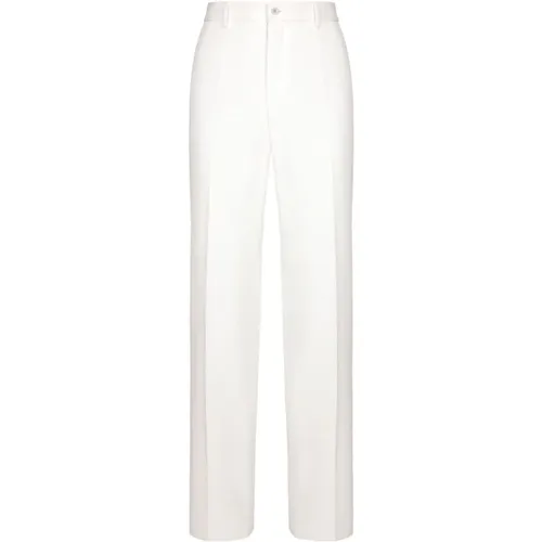 Weiße Hose aus Baumwollmischung - Dolce & Gabbana - Modalova