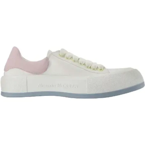 Leder sneakers , Damen, Größe: 40 EU - alexander mcqueen - Modalova