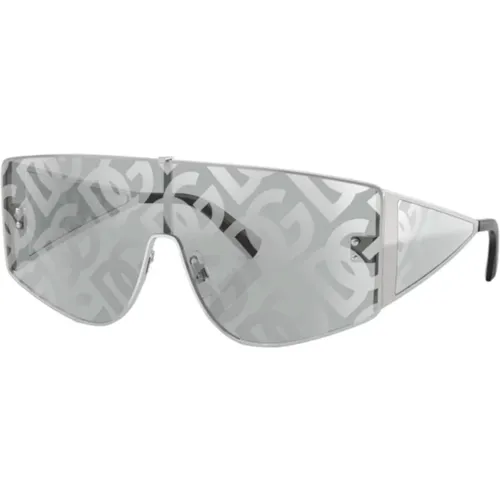 Shield Style Sunglasses , male, Sizes: 44 MM - Dolce & Gabbana - Modalova
