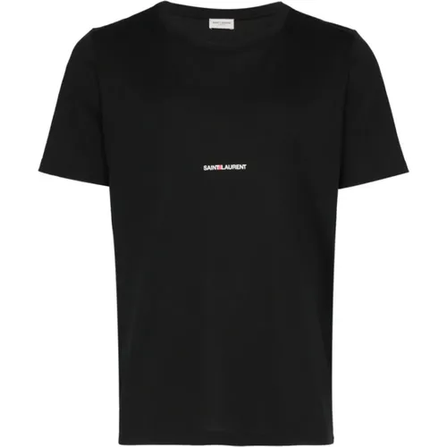 Rive Gauche T-Shirt , Herren, Größe: XS - Saint Laurent - Modalova