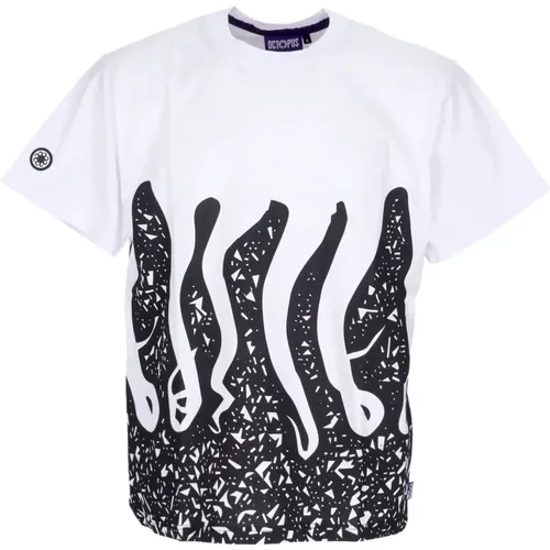 Stamp Tee Weiß Kurzarm T-shirt - Octopus - Modalova