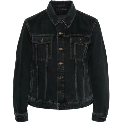 Denim Jacket , male, Sizes: M - Saint Laurent - Modalova