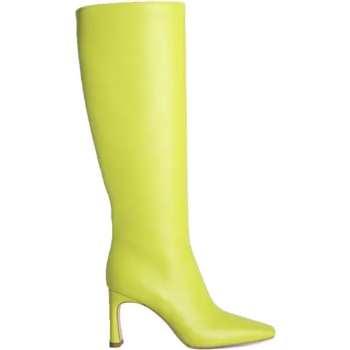 Leonie Hanne X Boots in Grape Leather , female, Sizes: 4 UK - Liu Jo - Modalova