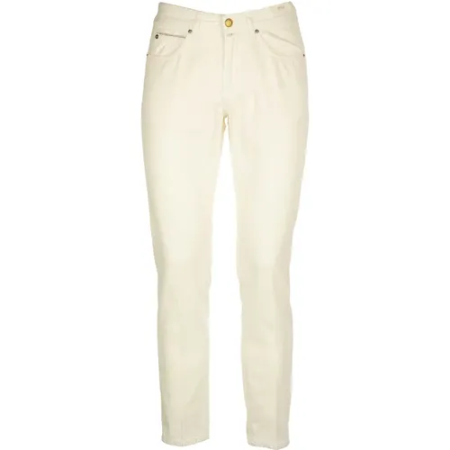 Slim-Fit Cream Jeans , male, Sizes: M - Briglia - Modalova