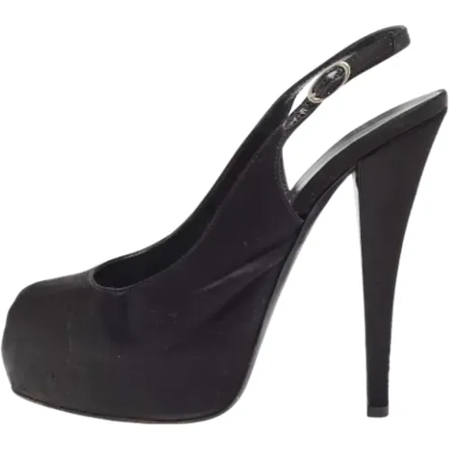 Pre-owned Satin heels , female, Sizes: 6 UK - Giuseppe Zanotti Pre-owned - Modalova