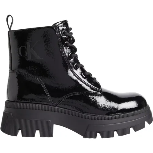 Chunky Combat Laceup Boots , female, Sizes: 5 UK, 7 UK, 8 UK, 4 UK, 6 UK, 3 UK - Calvin Klein Jeans - Modalova