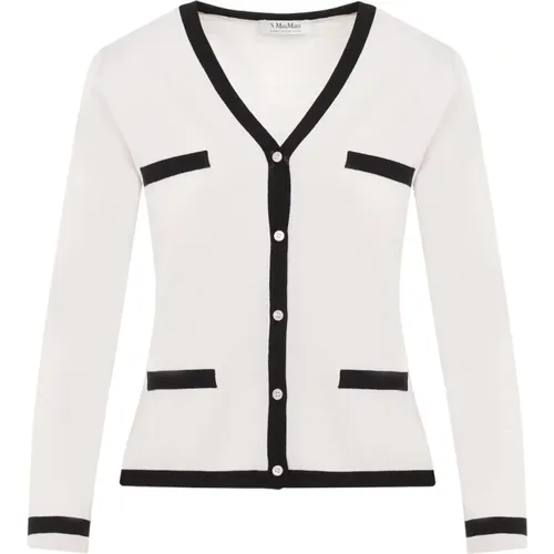 Bicolor Kenya Fine Cardigan , female, Sizes: M - Max Mara - Modalova