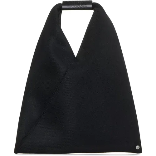 Schwarze Japanische Handtasche - MM6 Maison Margiela - Modalova