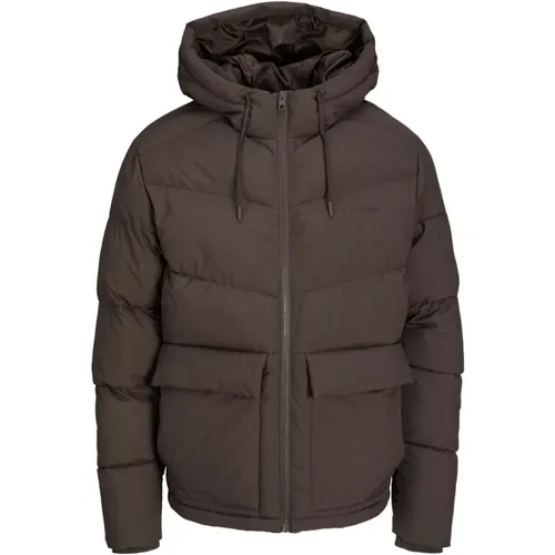 Puffer Hooded Übergangsjacke , Herren, Größe: XL - jack & jones - Modalova