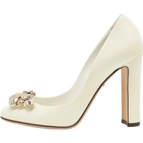 Pre-owned Leather heels , female, Sizes: 3 UK - Dolce & Gabbana Pre-owned - Modalova