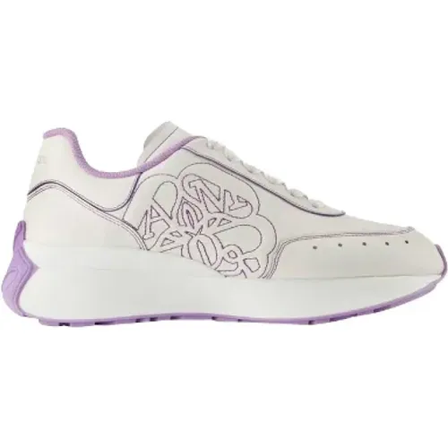 Pre-owned Leather sneakers , female, Sizes: 7 UK - Alexander McQueen Pre-owned - Modalova