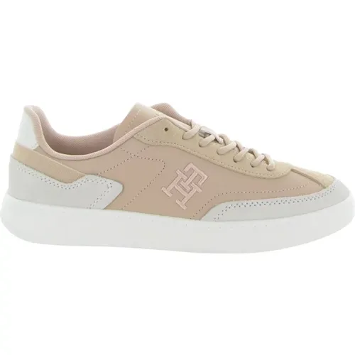 Heritage Court Sneaker Nude , Damen, Größe: 39 EU - Tommy Hilfiger - Modalova