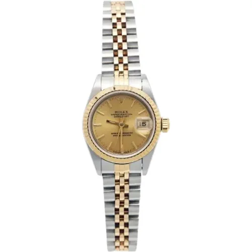 Pre-owned Gold watches , female, Sizes: ONE SIZE - Rolex Vintage - Modalova