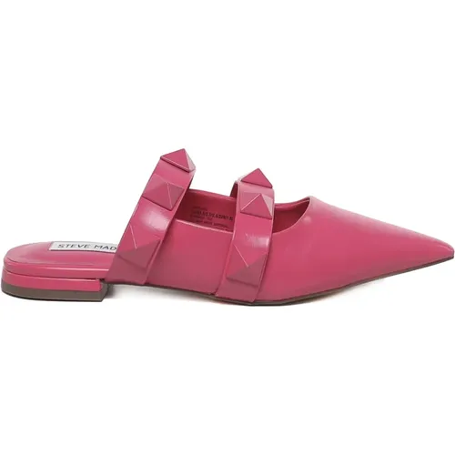 Magenta Pointed Flat Shoes , female, Sizes: 4 UK, 4 1/2 UK - Steve Madden - Modalova