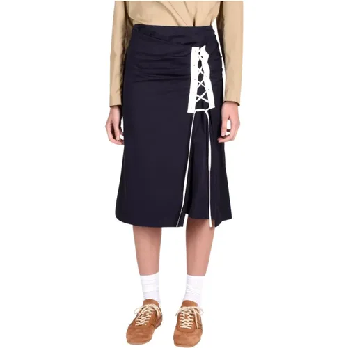 Cotton Skirts , female, Sizes: XL, L, S, M - Dries Van Noten - Modalova
