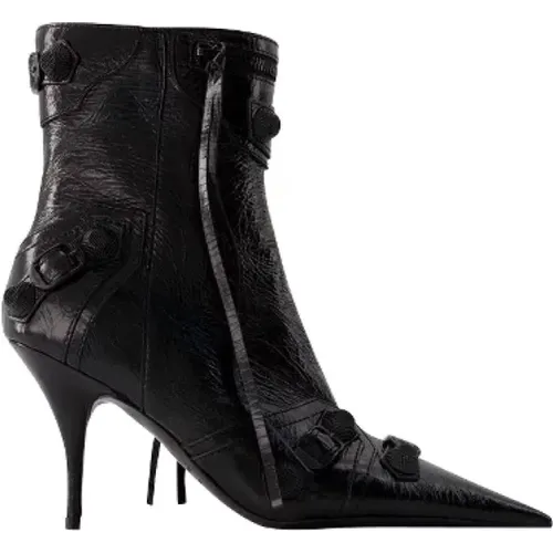 Pre-owned Leather boots , female, Sizes: 6 UK - Balenciaga Vintage - Modalova