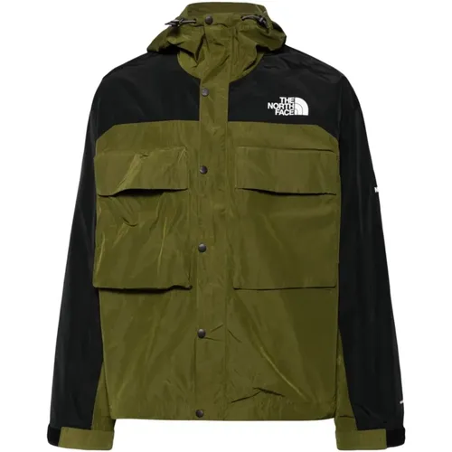 Grüner Zweifarbiger Winddichter Mantel , Herren, Größe: L - The North Face - Modalova