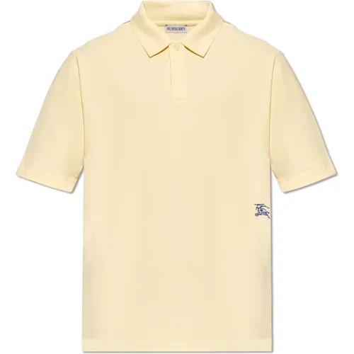 Polo-Shirt mit gesticktem Logo - Burberry - Modalova