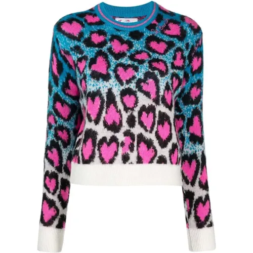 Leopard Print Sweater , female, Sizes: L - MC2 Saint Barth - Modalova