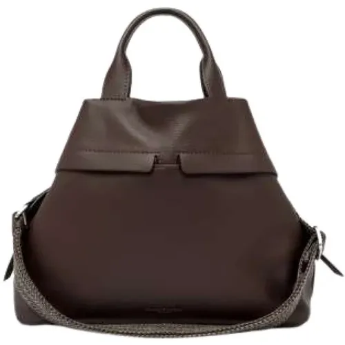 Duna Silk Tote Bag with Zip Pockets , female, Sizes: ONE SIZE - Gianni Chiarini - Modalova