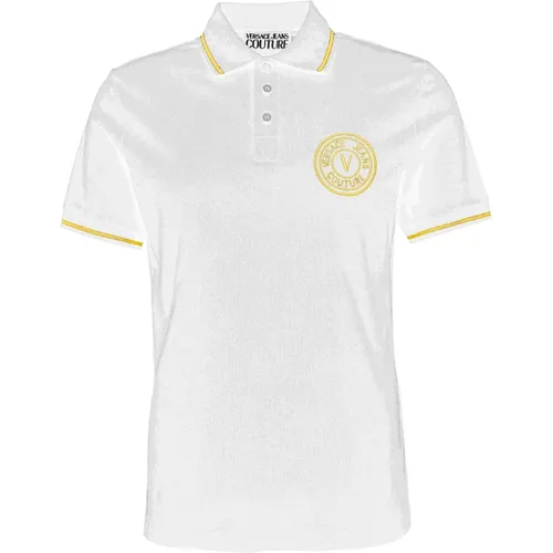 T-Shirts und Polos,Weißes Polo-Shirt für Männer - Versace Jeans Couture - Modalova