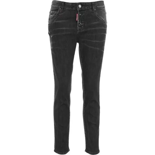 Schwarze Jeans für Frauen , Damen, Größe: 3XS - Dsquared2 - Modalova