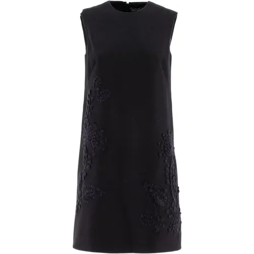 Soft Wool Embroidered Mini Dress , female, Sizes: XS, S - Ermanno Scervino - Modalova