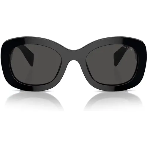 Elegante ovale Sonnenbrille mit dicken Bügeln - Prada - Modalova