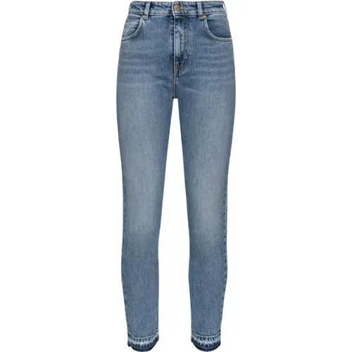 Vintage Comfort Slim Fit Jeans , Damen, Größe: W33 - pinko - Modalova
