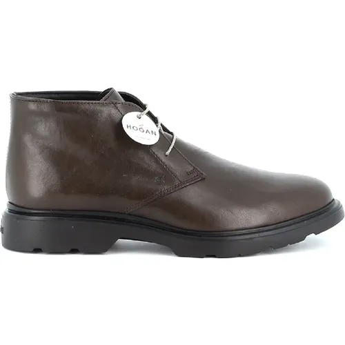 Business Shoes Upgrade - Leather Stylish Flats , male, Sizes: 8 1/2 UK, 11 1/2 UK, 9 UK, 6 1/2 UK, 10 UK - Hogan - Modalova