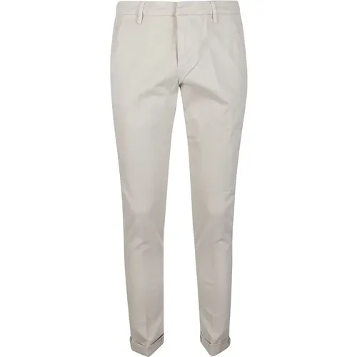 Upgrade Your Wardrobe with Stylish Beige Gaubert Trousers , male, Sizes: W35 - Dondup - Modalova