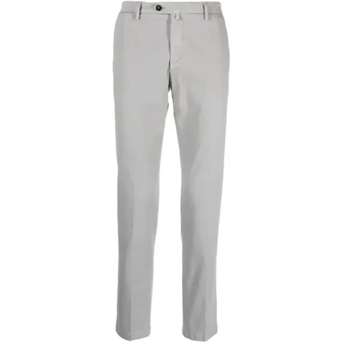 Grey Stretch-Cotton Trousers , male, Sizes: 3XL - Briglia - Modalova