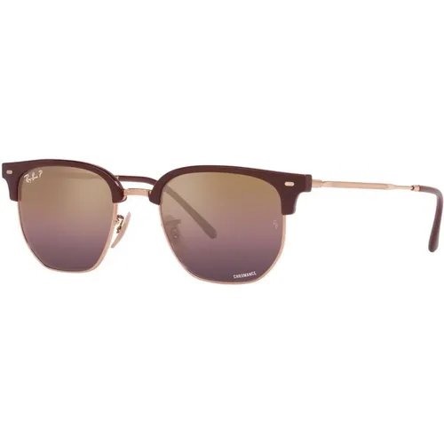 Clubmaster Sunglasses Bordeaux Gold , unisex, Sizes: 51 MM - Ray-Ban - Modalova