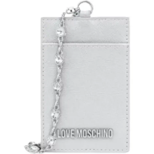 Women's Card Holder, Synthetic Leather , female, Sizes: ONE SIZE - Love Moschino - Modalova