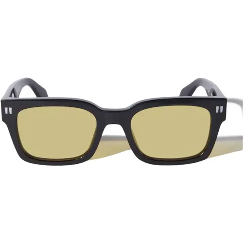 Schwarze Sonnenbrille Oeri108 Midland Stil - Off White - Modalova