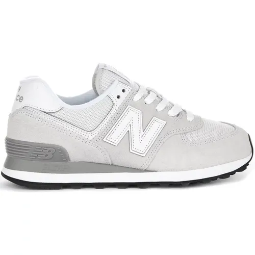 Grey White Women's Iconic Sneakers , female, Sizes: 7 UK, 4 1/2 UK, 5 UK, 3 1/2 UK, 4 UK - New Balance - Modalova